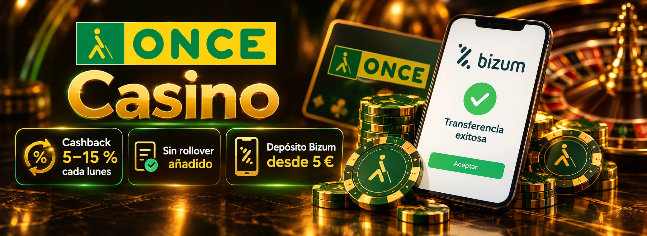 Cashback de los lunes en Once Casino, el casino online de la ONCE